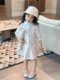 Children's clothing custom sweet floral strap skirt shirt underwear set little girl cute princess dress vest skirt