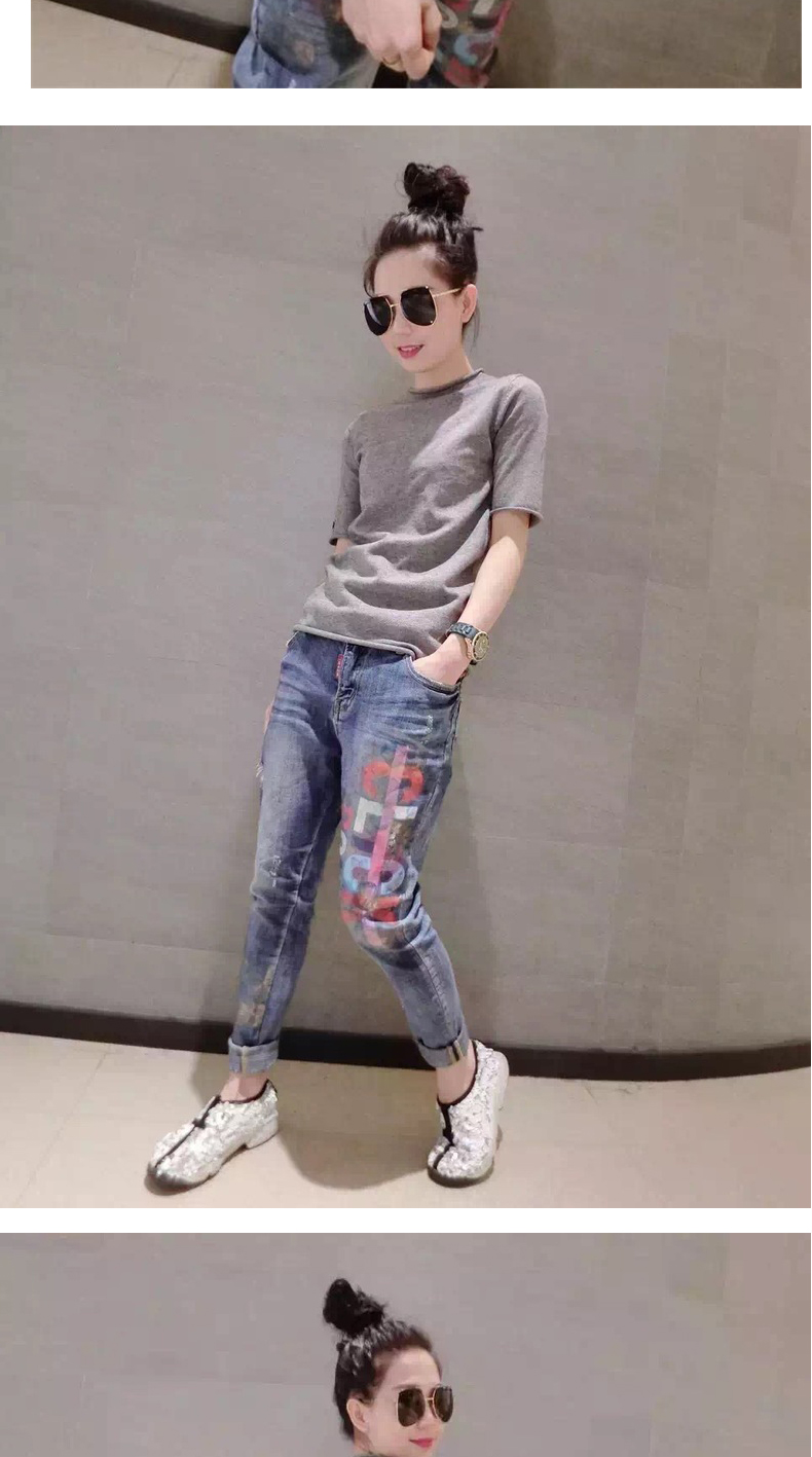 Áo phông châu Âu 2019 xuân hè nữ mới thời trang Hàn Quốc áo len thủy triều mỏng tay áo ngắn chạm đáy áo sơ mi - Áo phông áo thun kiểu nữ