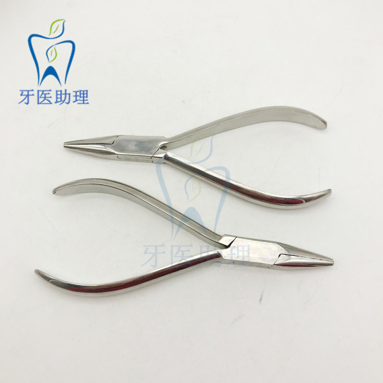 牙科 口腔科学生实验课练习用 尖嘴钳121技工钳 穿鳃式成形钳包邮
