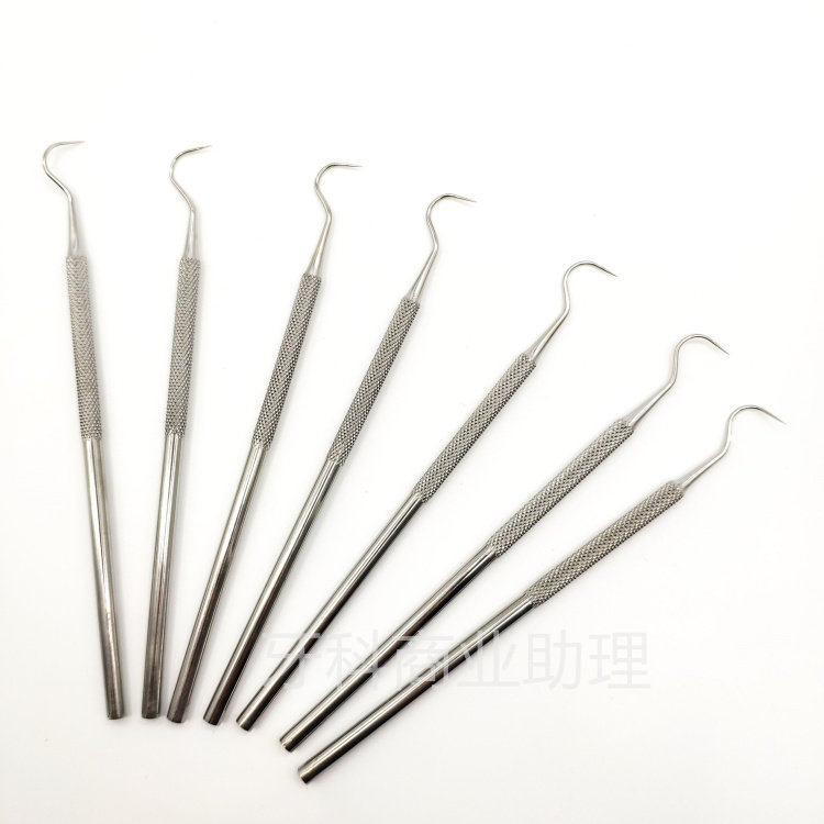 Dental Oral Teaching Materials Stainless Steel Single-Head Probe Crochet Hook Needle Tooth Crochet Tooth-Tooth Crochet with great offer-Taobao