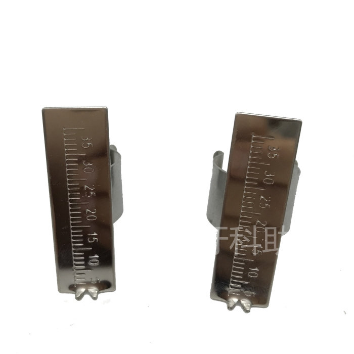 Dental dental material stainless steel ring ruler finger measuring ruler root canal measuring ruler 10