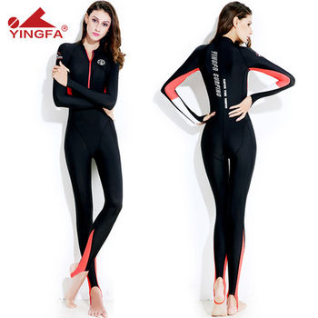 Yingfa New Style Sun Protection Waterproof Long-Sleeved Swimsuit for Women, Snorkeling, Swimming, Sports Diving Suit, Jellyfish Suit