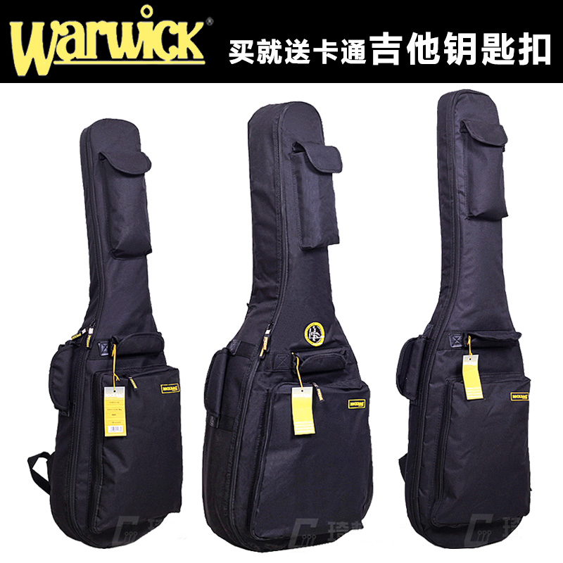 Warwick Grip RB20516B Thickened Electric Guitar Bag Bass Lyre Bag Folk Acoustic Guitar Bag 