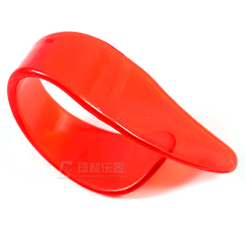 Fred Kelly Polyethylene Transparent Regular Head Guitar Finger Sleeve Thumb Paddle Thick
