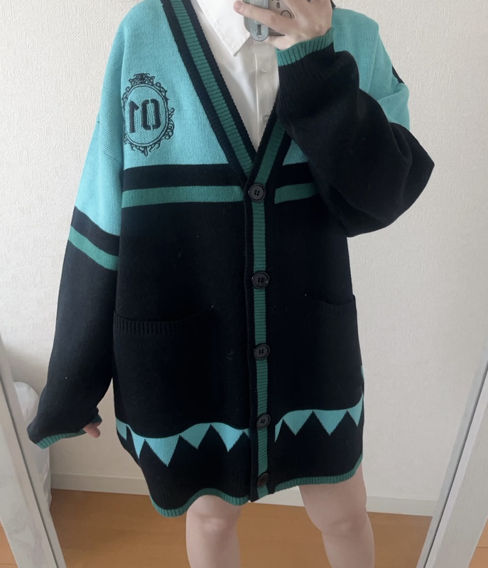Hatsune Miku Miku Sanrio Cinnamoroll Co-Branded Knitted Cardigan Hatsune Miku Miku Sanrio Cinnamoroll Co-Branded Knitted Cardigan