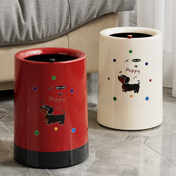 Trash Can for Home Use in the Living Room, 2025 New Model, High Aesthetic Value, Suitable for Bathroom, Bedroom, with Wheels, Movable, Large Size Wastebasket