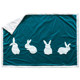 Mumu MOM velvet rabbit blanket green blanket bedside blanket Nordic ins model room sofa bed blanket plush blanket