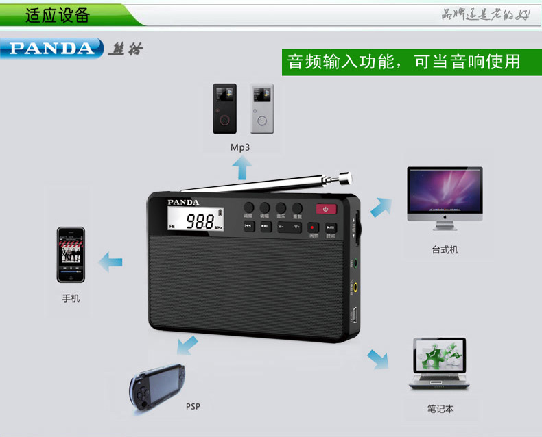 máy phát nhạc mini Panda 6207 đài phát thanh ông già Walkman pin sạc pin mp3 người cao tuổi bán dẫn fm đồng hồ cầm tay điều khiển máy ghi âm ghi âm hẹn giờ chuyển đổi mini - Máy nghe nhạc mp3 máy nghe nhạc ruizu h1