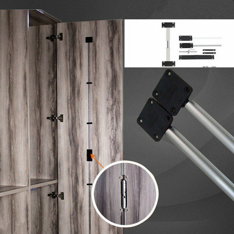 Wardrobe cabinet door straightener furniture sliding door integral cabinet door panel straightening rod to prevent door panel deformation door panel straightener