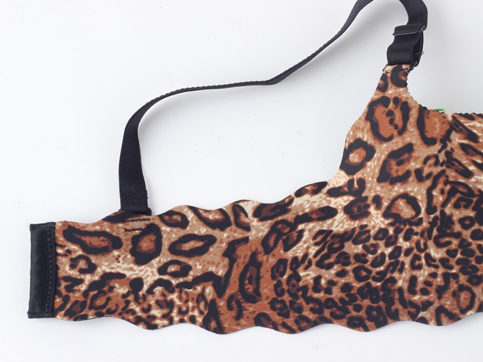 Ưu đãi đặc biệt giải phóng mặt bằng U Cup cốc một mảnh liền mạch Hộp đêm Leopard đồ lót gợi cảm thu thập áo ngực đồ lót ibasic