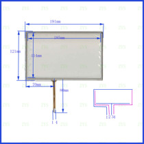 192*122mm 191*121mm 191*123mm 190 * 120mm mm resistive touch screen external screen