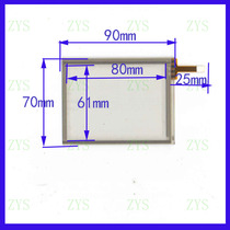  3 8 inch industrial control digital universal four-wire resistive touch 9341 handwriting outer screen glass 70*90