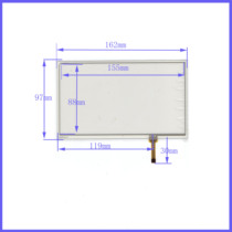 LM70TQ123 163*97 car navigation universal touch handwritten outside screen glass four lines good quality
