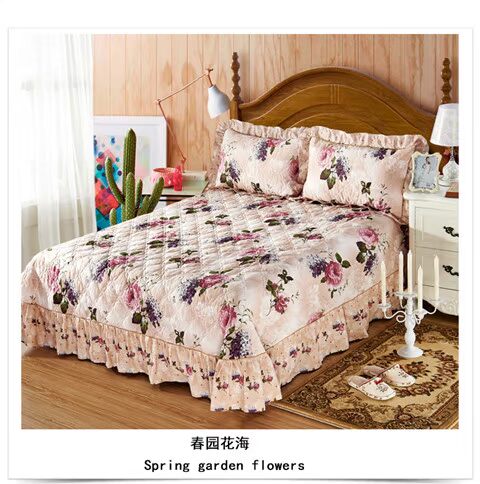 Khăn trải giường bằng vải bông trải giường đơn bộ drap giường 1m6