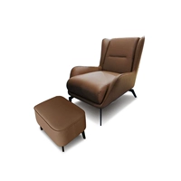 Стул для отдыха + педали - коричневая/микрофибры
