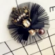 Trâm cài vải hàn quốc retro tính khí chuyên nghiệp huy hiệu pin phụ nữ váy corsage hương thơm nhỏ - Trâm cài