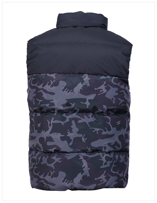 Anta down jacket vest 2019 xuân mới cộng với đồ thể thao nhung ngụy trang áo khoác ấm áp áo khoác nam giản dị - Áo thể thao