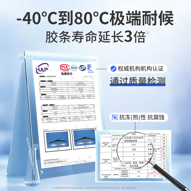 Newly Upgraded 11-Layer Rubber Strip Wiper Blades for Car Front Windshield, Frameless, Silent, Dual-Scratch, Original Factory Wiper Blades