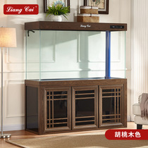 A factory direct sale ultra-white glass fish tank large dragon fish tank aquarium living room water-free ecological fish tank