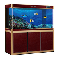 Aquarium aquarium large dragon fish tank ecological fish tank small curved tank living room feng shui bottom filter ecology free change