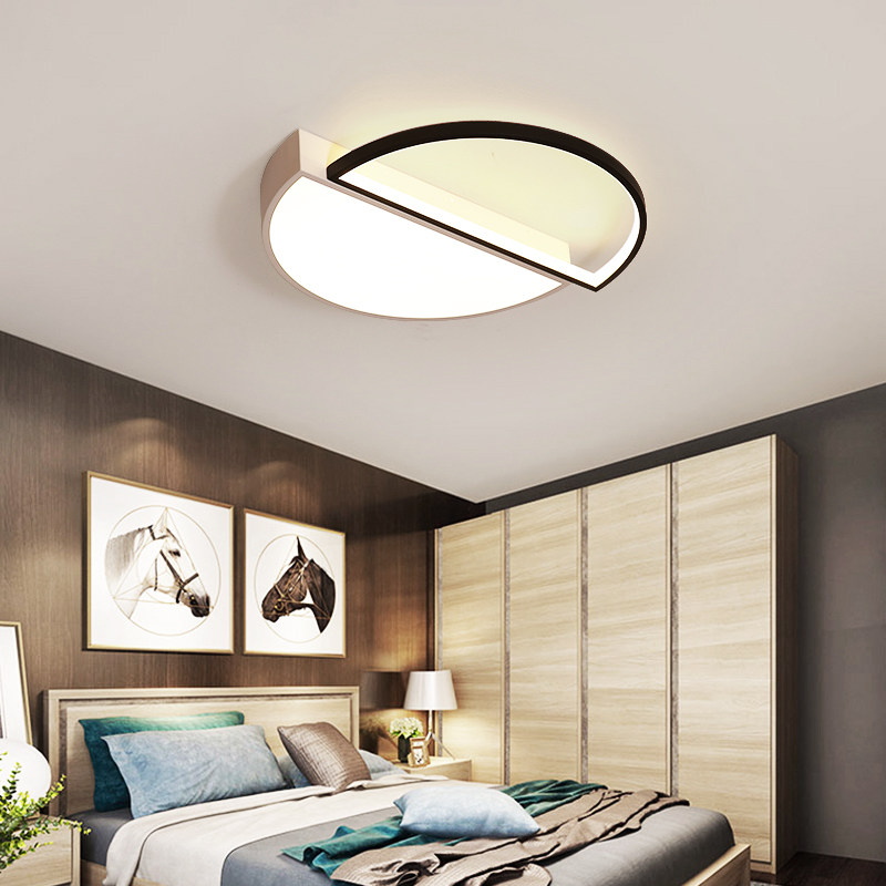 Bedroom Lamp Creative Personality Round Book House Cloakroom Suction top light Nordic minimalist black and white dimming led modern