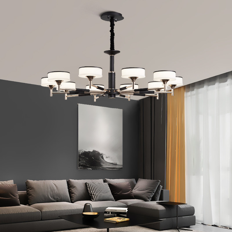 Nordic Living Room Chandenous Black Light Luxury Bedroom Studio LED Modern Creative High - end Designer New Model