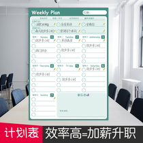 2020 Week Plan Table Wall Stickup Teaching Plan Table Fridge Magnetic Stickler Calendar Sticker Wall Custom Plan Table Sticker