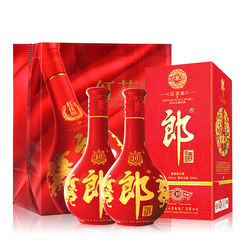 Amazon.co.jp: 中国白酒【醤香型白酒】 紅花郎酒（べにはなろう