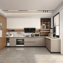 Sofia Decoration Cabinet Customized Kitchen Integrated Cabinet Stove Cabinet Integrated Quartz Stone Countertop Open Nilan