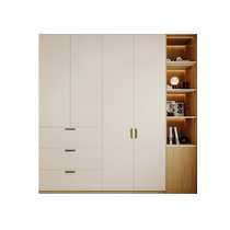Sophia Cream Style Lin Custom Desk Integrated Bedside Wardrobe Home Bedroom Storage 2024 New Hot Style