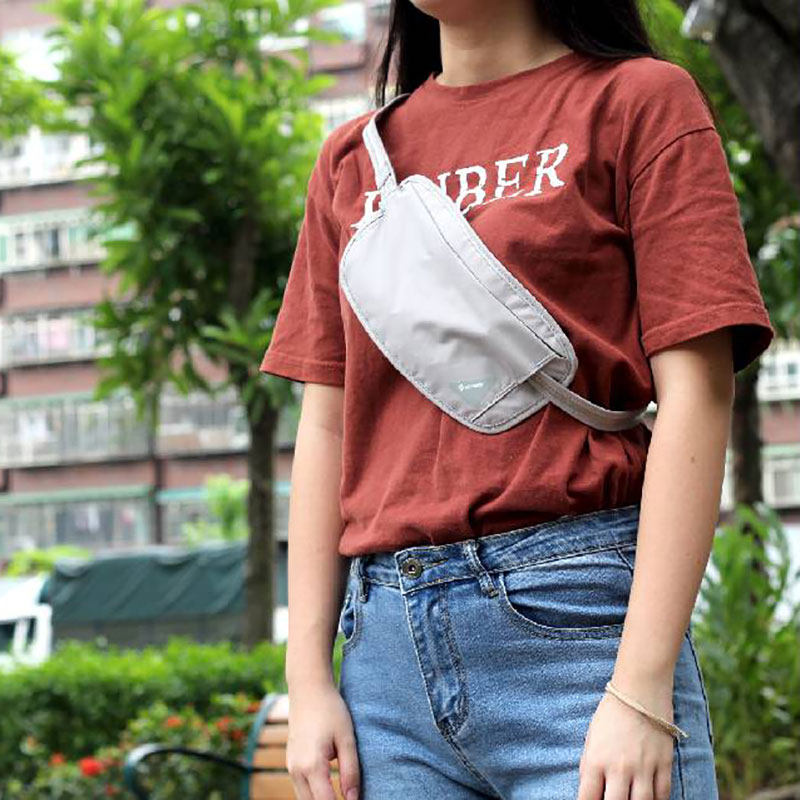 Pacsafe document storage bag invisible anti-theft brush multi-functional waist bag hanging neck bag traveling abroad passport bag
