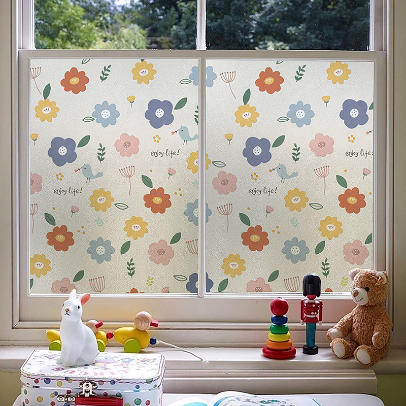 Frosted glass sticker anti-light window film bathroom door toilet blackout window paper anti-peeping toilet Privacy Film