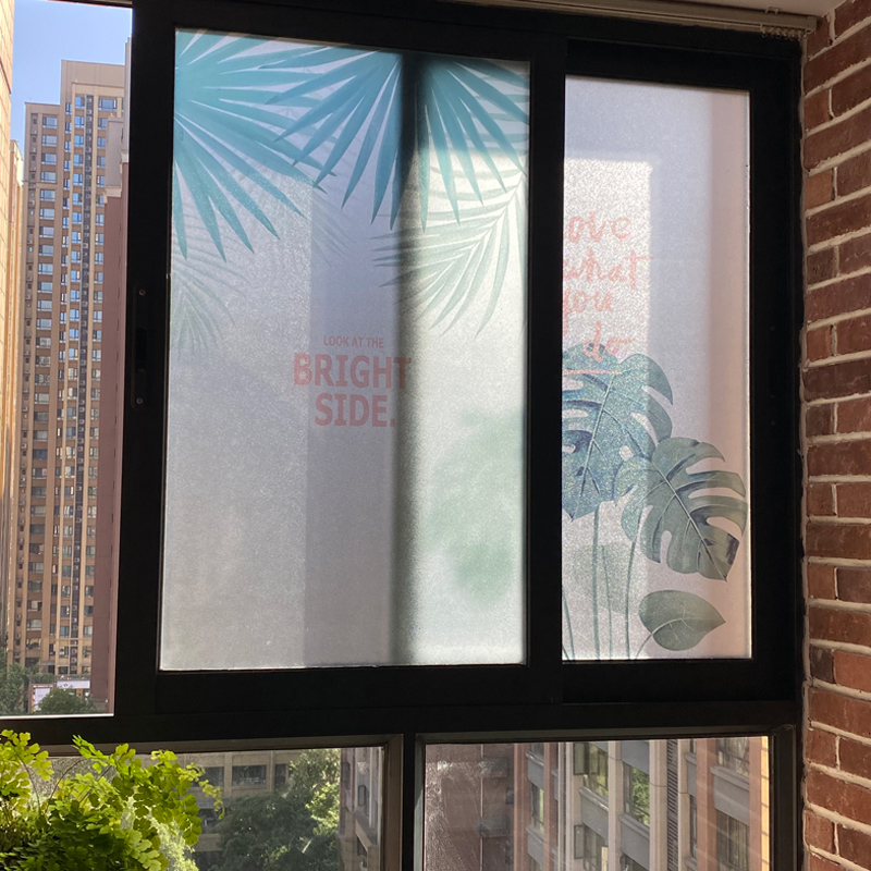 Frosted Glass Sticker Make-up Room Bathroom Anti-Walk Light Self-Adhesive Glass Paper Light Transmission Opaque Window Sticker