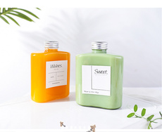 картон 透明网红饮料瓶外卖奶茶酸奶冷泡茶果汁咖啡杨枝甘露打包瓶酵素瓶