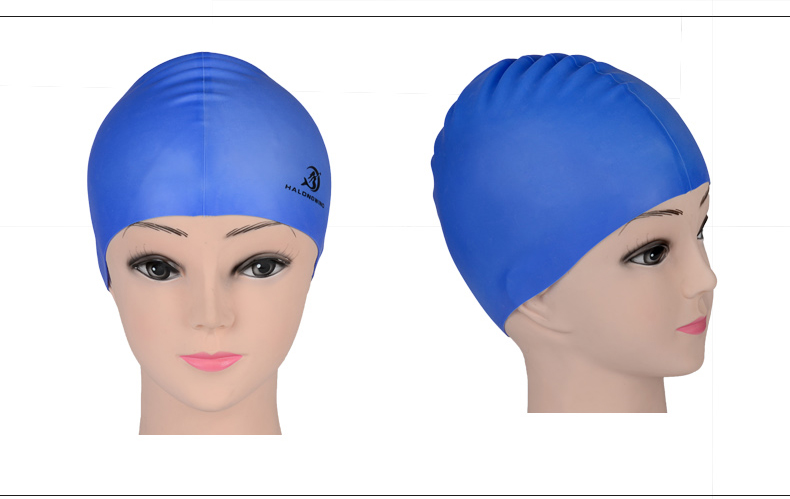 Mũ bơi Xia Langfeng nam và nữ không thấm nước silicone mũ bơi không thấm nước đích thực thời trang bịt tai người lớn bơi mũ lặn mũ bơi hoa