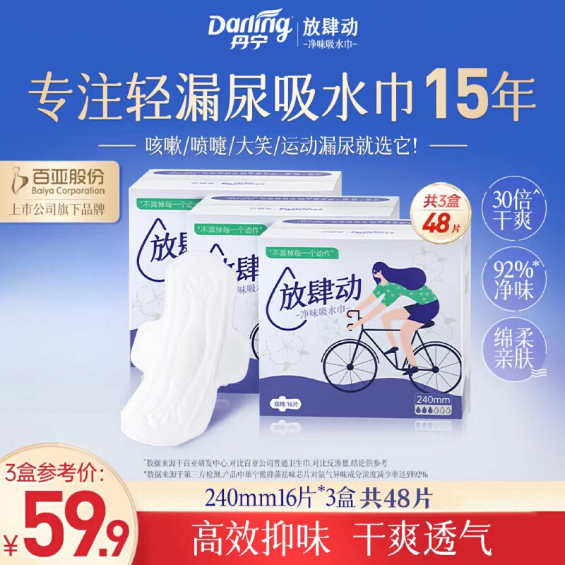 Absorbent Pads for Incontinence, Breathable and Lightweight, Women's Anti-Leakage Sanitary Pads, Special Sanitary Pads for Incontinence
