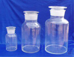 玻璃白大口试剂瓶  泡酒瓶中药酒瓶  白色广口瓶1000ml