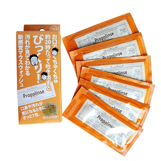 Japan imports Bina's Propolinse Propolis Mouthwash Portable Packaging Travel Pack Pack