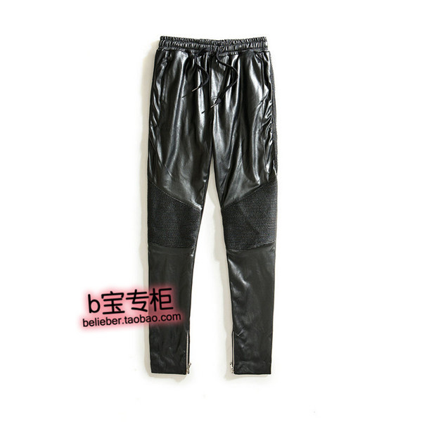 Pantalon cuir homme pour jeunesse pour printemps - Ref 1492373 Image 11