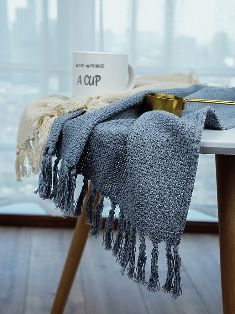 Japanese tassel napkin napkin cloth food shooting background Napkin photo baking props Photography with photo props