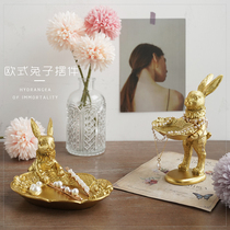 European retro rabbit photo props ornaments decoration photography small creative jewelry shooting background