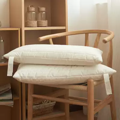 Unprinted Japanese polyurethane foam low rebound quilted pillow slow rebound memory cotton pillow cervical spine health care pillow core