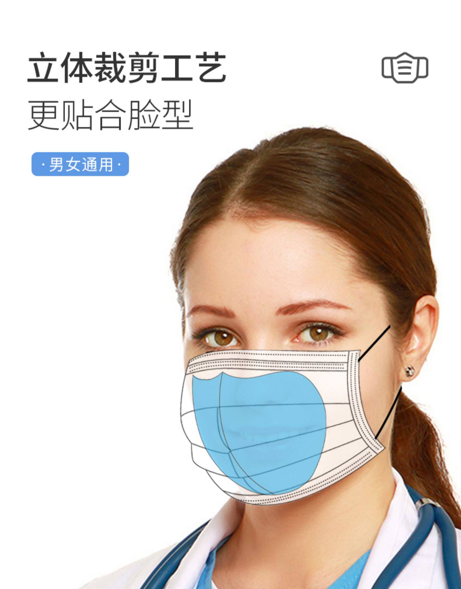 家优诚品 一次性口罩防护垫片 100片 图7