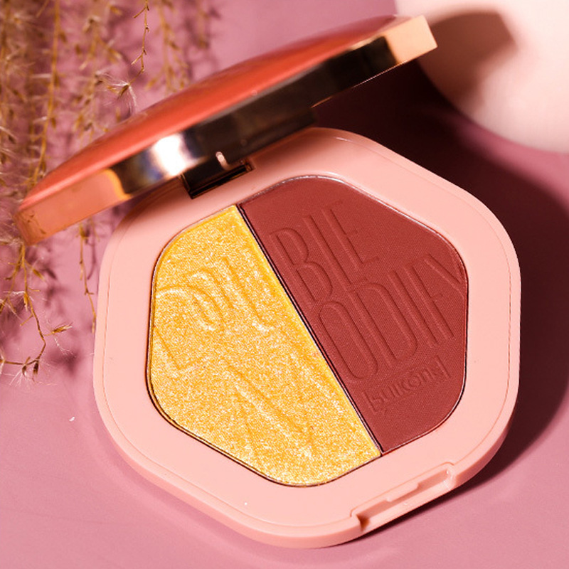 SUIKONE Highlighting Contouring Plate Glitter Face Brightening Shadow Face Thinning Blush Mash Potato Ginger Combination