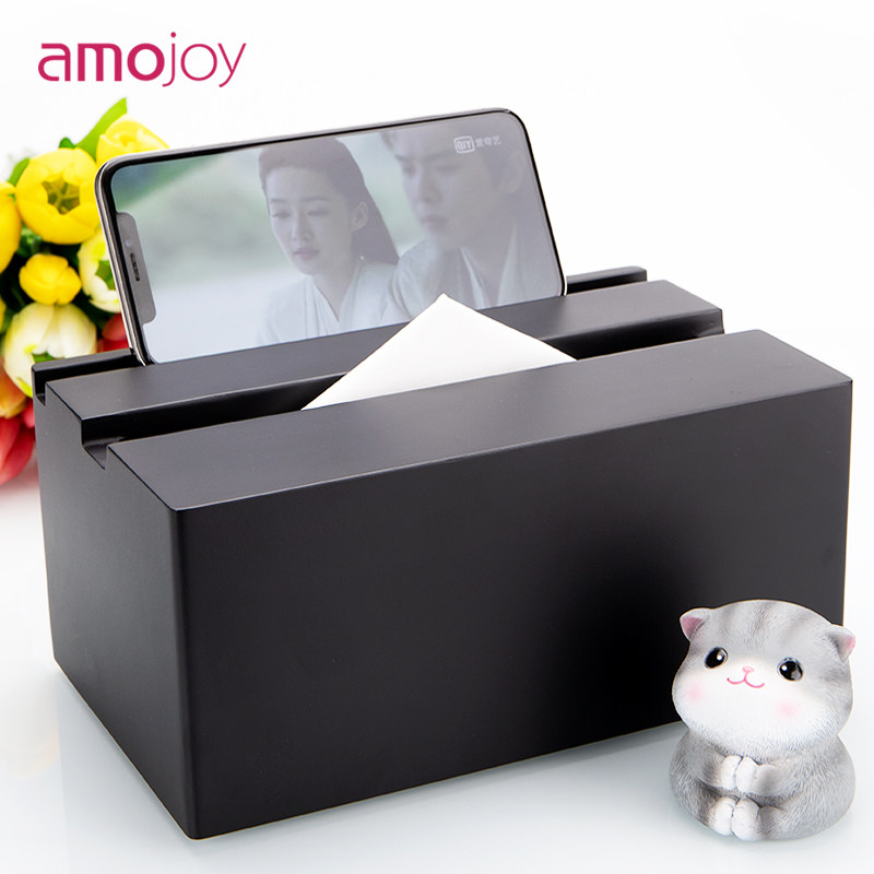 Creative Multifunction Mobile Phone Rack Towels box Living room Desktop Table Tea Table Extraction Toilet Paper Box Office Paper Towel Containing box