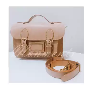 Handmade leather custom Italian wax mint green pink Lavender purple Cambridge bag private custom gift