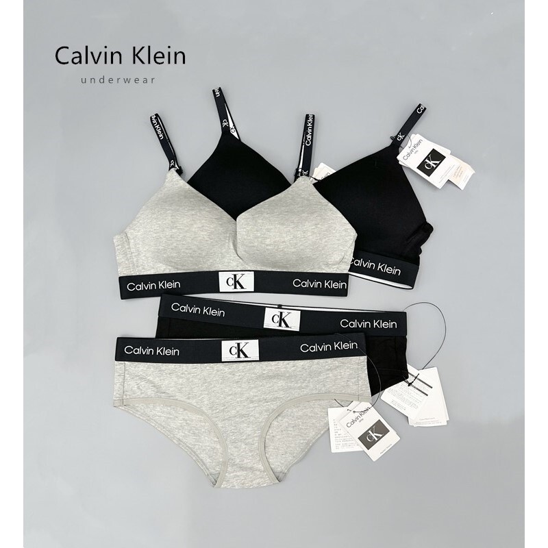 Jennie's Same Style Ck96 Series Ck Underwear Set Small Square Thin Non-Wired Sports Bra Qf7218 Jennie's Same Style Ck96 Series Ck Underwear Set Small Square Thin Non-Wired Sports Bra Qf7218