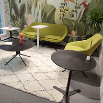 Modern guest office leisure apartment 2 1 1 fabric sofa coffee table side several combination creative design metal