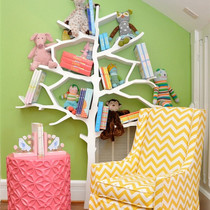 Creative FRP tree-shaped shelf childrens room simple storage rack art design decoration bookshelf