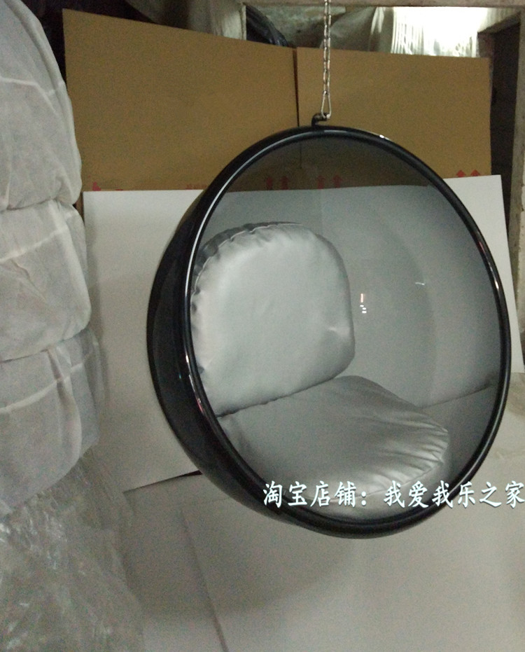 Nghệ thuật thiết kế nội thất sáng tạo bong bóng ghế không gian màu đen ghế treo acrylic treo giỏ đu giải trí bán cầu ghế - Đồ nội thất thiết kế ghe chiavari giá rẻ